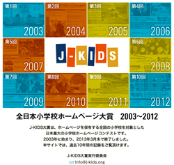 全日本小学校ホームページ大賞　2003〜2013